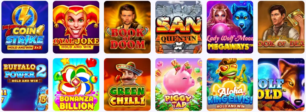 Catalogue de jeux du casino – slots, tables et casino en direct sur une seule page